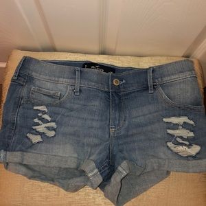 Hollister Light Blue Jean Shorts